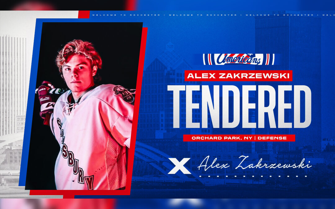 Rochester Jr. Americans Tender Brown Commit Alex Zakrzewski