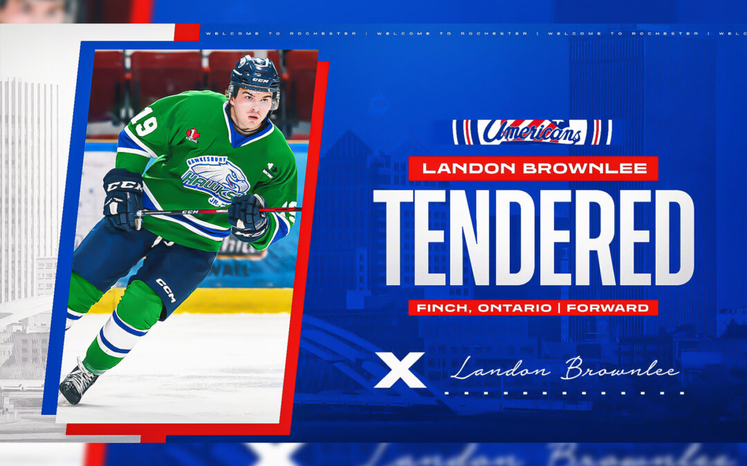 Rochester Jr. Americans Tender Canadian Forward Landon Brownlee