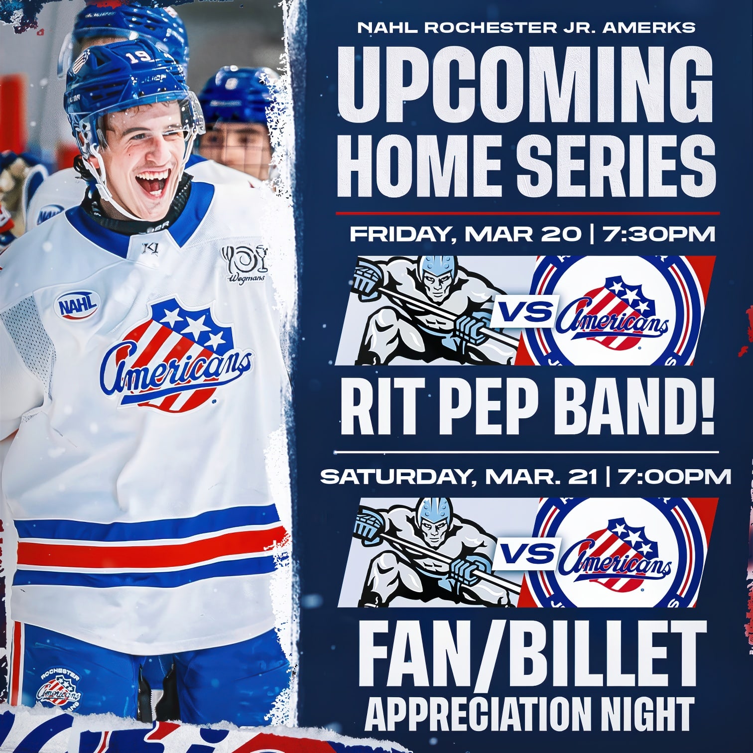 March 20 and 21Upcoming Home Series Graphic Square Version This Weekend