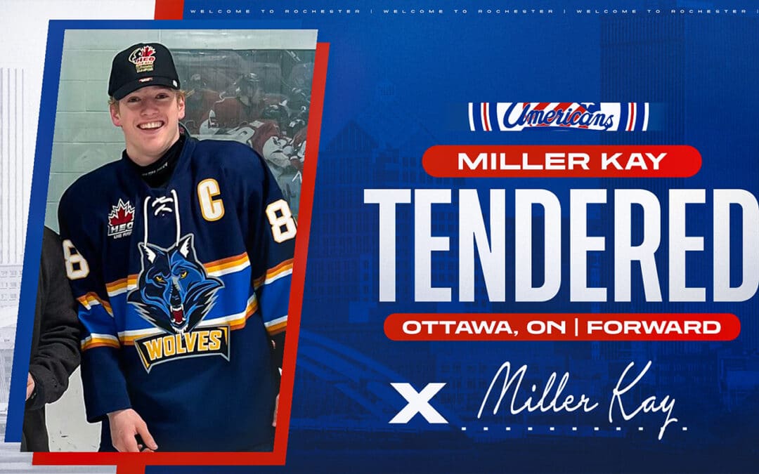 TENDER ALERT: The Jr. Americans Announce Signing of Miller Kay