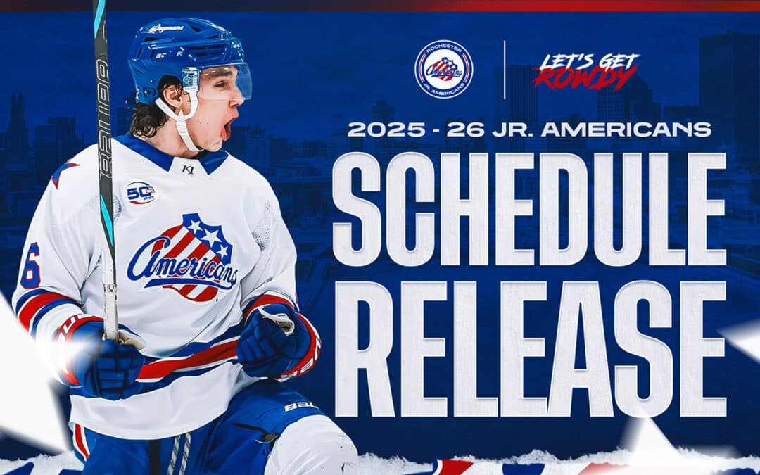 Rochester Jr. Americans Proudly Announce 2025-26 Regular Season Schedule