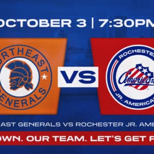 Oct. 3 | Rochester Jr. Americans vs Northeast Generals