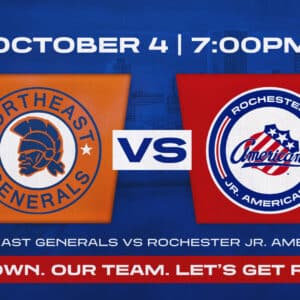 Oct. 4 | Rochester Jr. Americans vs Northeast Generals