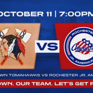 Oct. 11 | Rochester Jr. Americans vs Johnstown Tomahawks