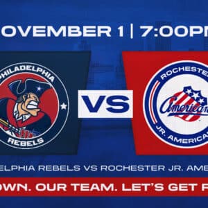 Nov. 1 | Rochester Jr. Americans vs Philadelphia Rebels