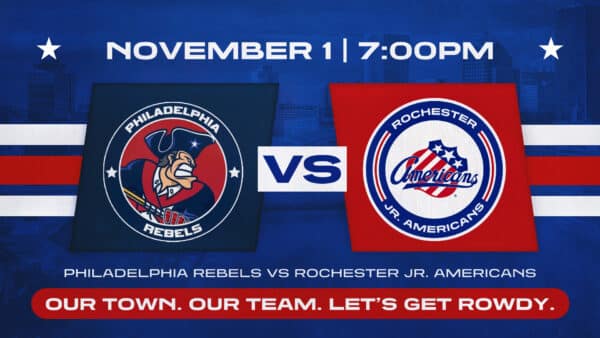 Nov. 1 | Rochester Jr. Americans vs Philadelphia Rebels