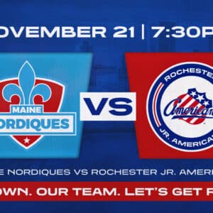 Nov. 21 | Rochester Jr. Americans vs Maine Nordiques