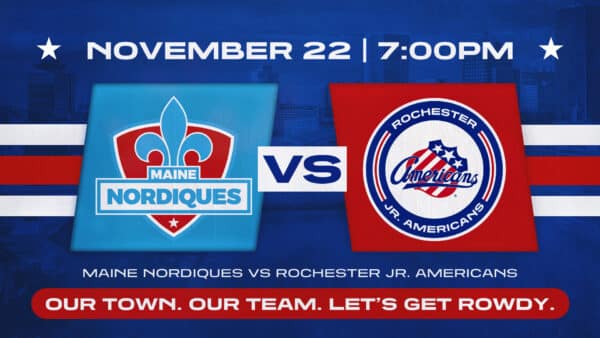 Nov. 22 | Rochester Jr. Americans vs Maine Nordiques