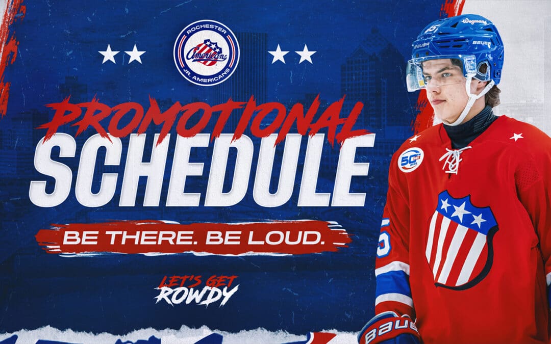 Rochester Jr. Americans Unveil 2025-26 Promotional Schedule
